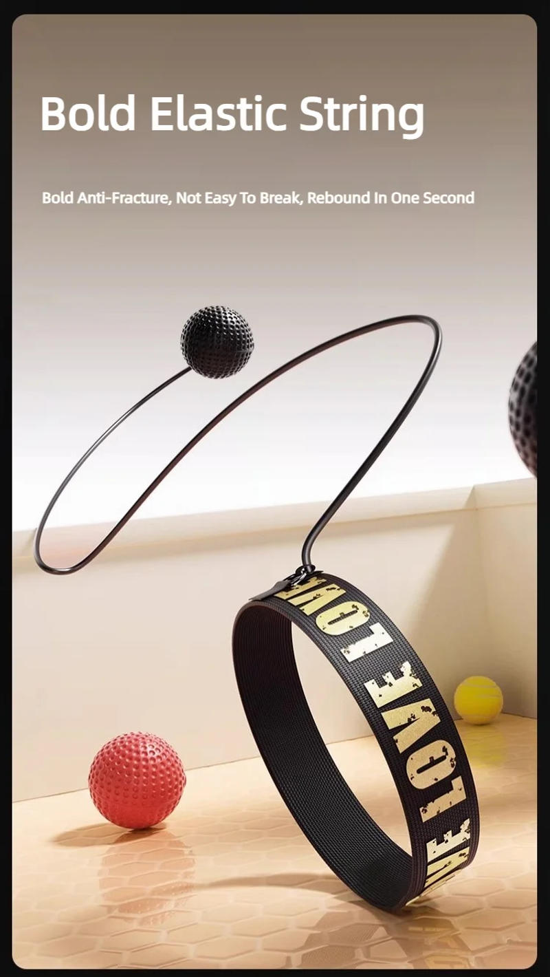 Description Picture 6 of item1Pcs MMA Boxing Speed Ball Head-Mounted Pu Punch Sanda Training Hand Eye Reaction Home Sandbag Fitness Equipment Gym Muay Thai