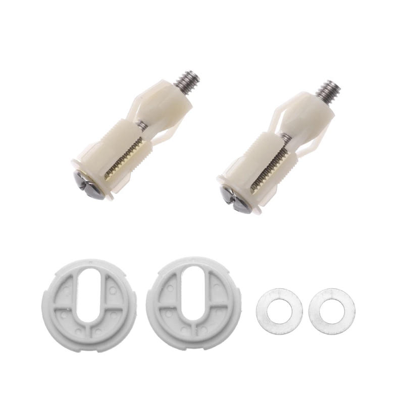 Description Picture 5 of item1 Pair Toilet Seat Hinges Fixing Screws Bolts Easy Installation Bathroom Nut Replacement Repair Tools Practical Home Hardware