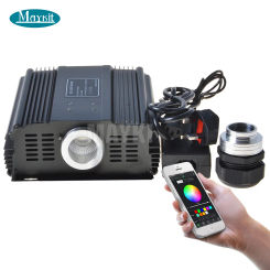 DC24V RGBW bluetooth APP sound control 60W fiber optics illuminators
