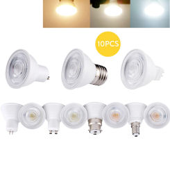 10Pcs Dimmable GU10 E27 E14 Lampada LED Bulb 220V Bombillas LED Lamp Spotlight 7w LED 2835 SMD Indoor Lighting Home Decoration