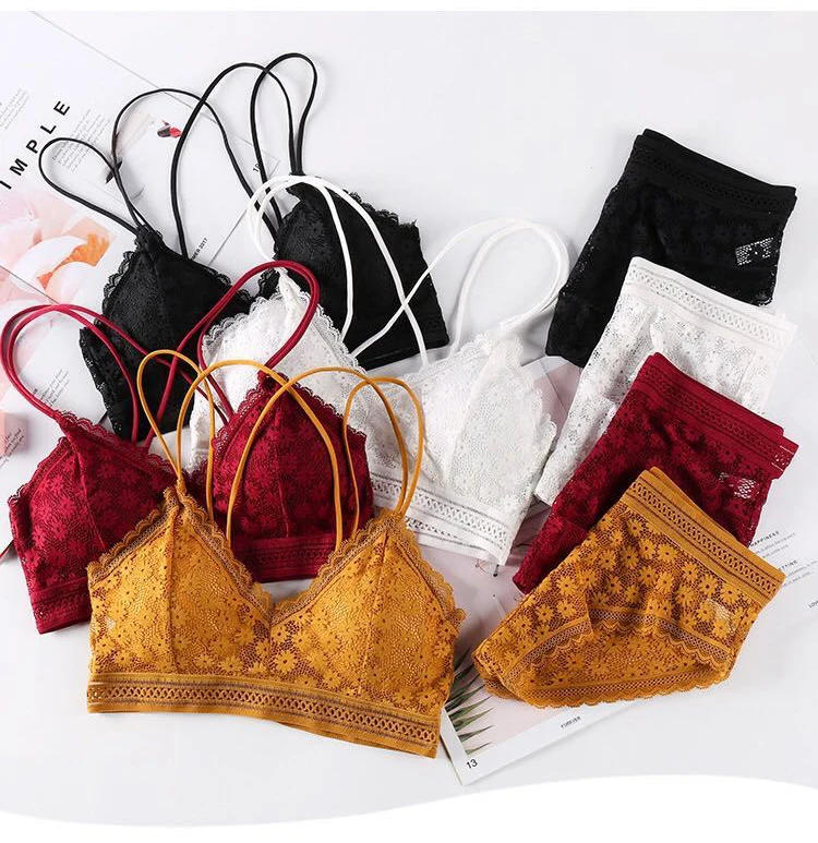 Description Picture 5 of itemWomen Lingerie push-up bra Underwear Set Sexy Lace Lingerie Set Female Underwear Set Lace Bra Panties Seamless Underwear Women