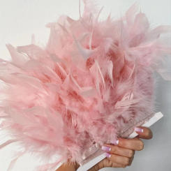 1Yards Dyed Turkey Feathers Trim Crafts Ribbon 10-15CM White Feather Fringe for Wedding Dress Decor Sewing Accessories Plumas