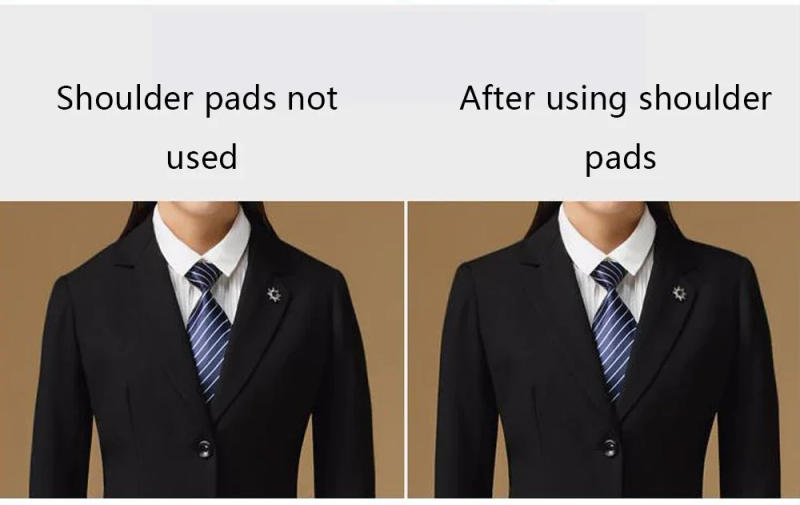 Description Picture 4 of item6 Pairs Sewing Shoulder Pads Women Men Set-in Foam Sponge Knitwear Blazer Coat Clothes Accessories T-Shirt Clothing Garment