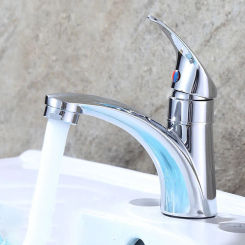 Bathroom Basin Faucet  Single Cold Basin Faucet Zinc Alloy Chrome Plated Sink Faucet Sink Water Tap Bathroom Accessories