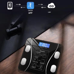 Smart Bluetooth Measurement Height Weight Multi-functional Human Electronic Scale Home Weight Scale Professional Fat