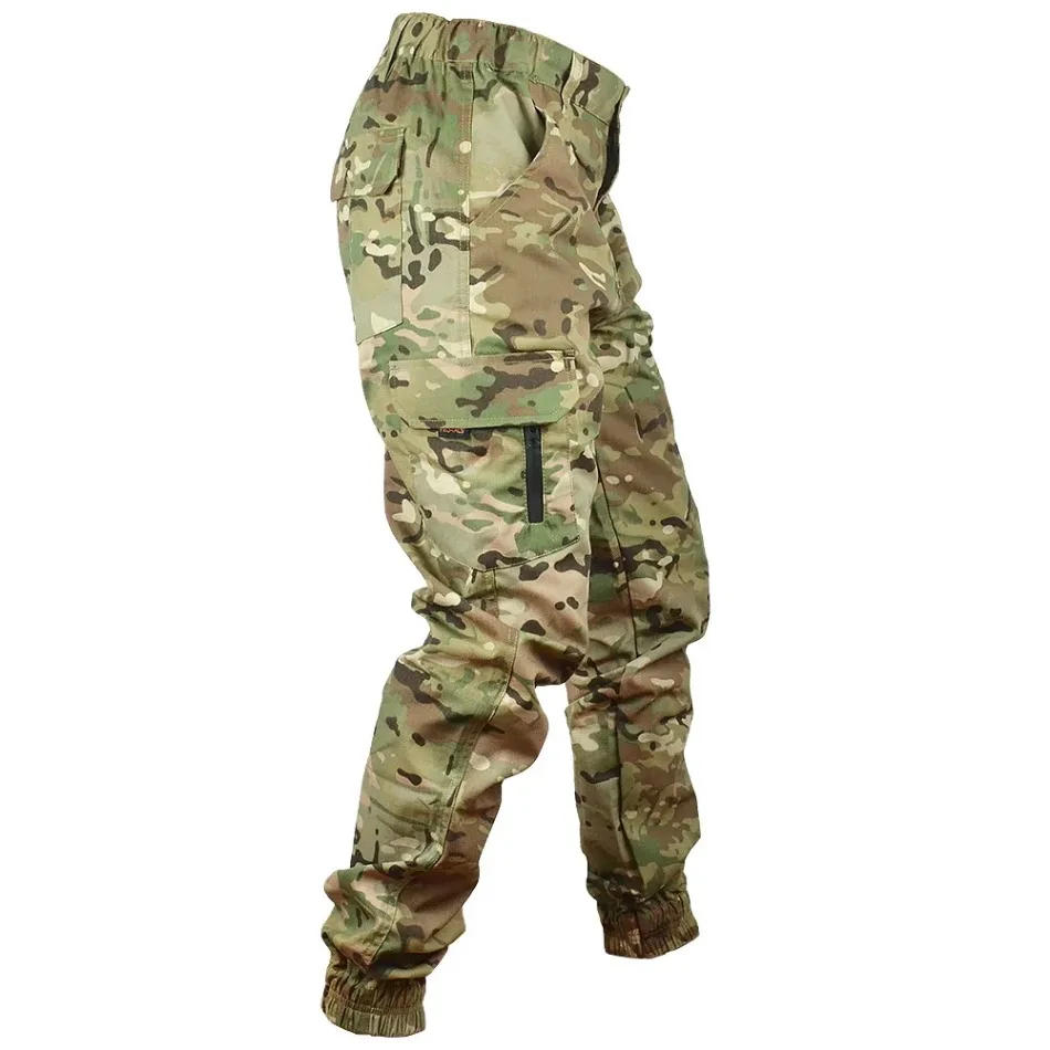 Description Picture 5 of itemBattlefield Camouflage Cargo Pants Mens Waterproof Combat Hunting Pencil Pants Multi Pocket Breathable Tear-resistance Overalls