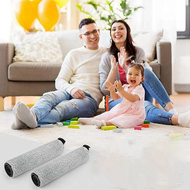 Description Picture 6 of item2 Pcs For Tineco FLOOR ONE S7 Steam Floor Scrubber Cleaner Roller Brush Spare Part Replacement Accessories Roller Brush