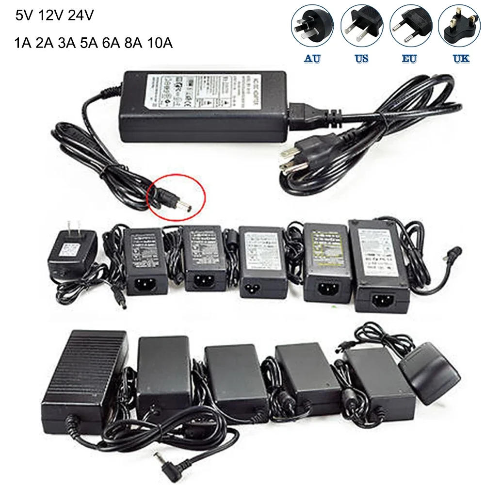 Description Picture 2 of itemLighting transformer DC5V 12V 24V  AC 110V 220V switching power supply 1A 2A 3A 5A 6A 8A 10A LED power adapter for CCTV LED lamp