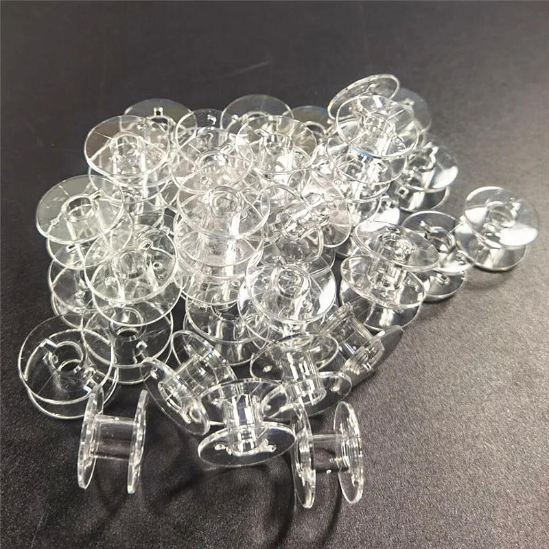 Description Picture 6 of item30pcs Plastic Sewing Bobbins for Sewing Machine Transparent Empty Spools Universal Threads Bobbins DIY Sewing Accessories