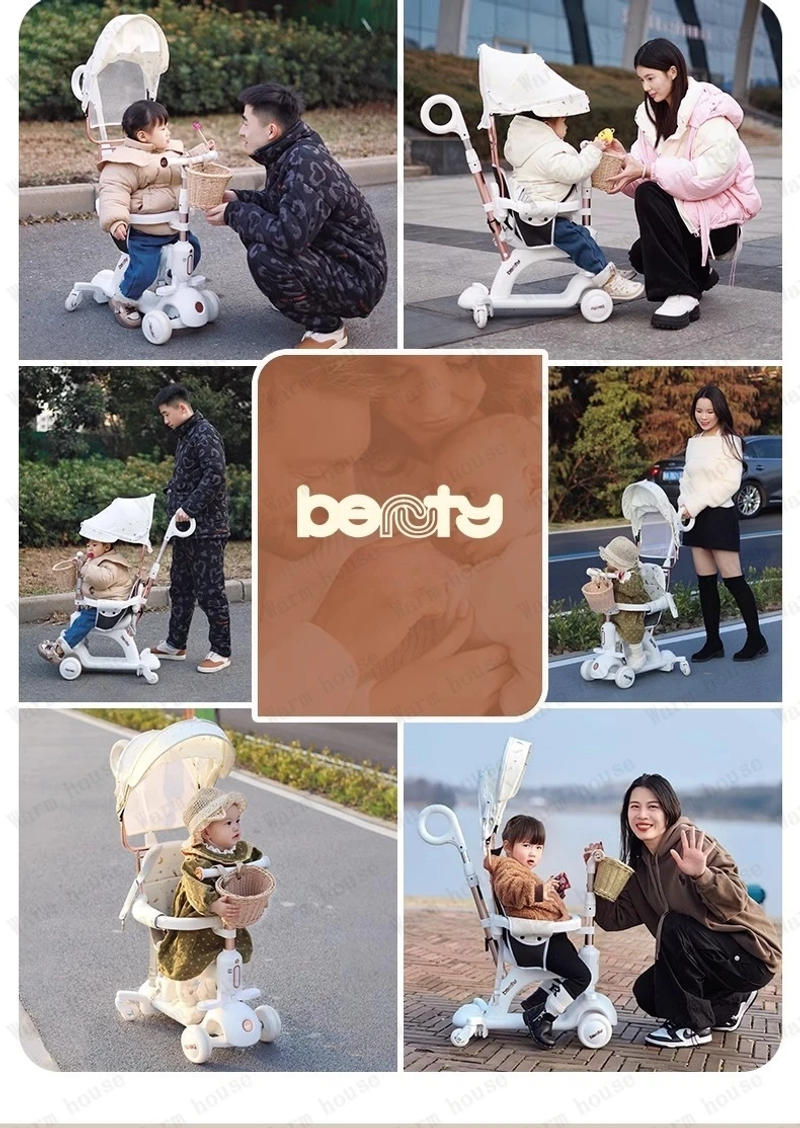 Description Picture 3 of itemMultifunctional Stroller,Children's Scooter Lightweight Outdoor Children's Car Children's Walker New Style Baby Stroller