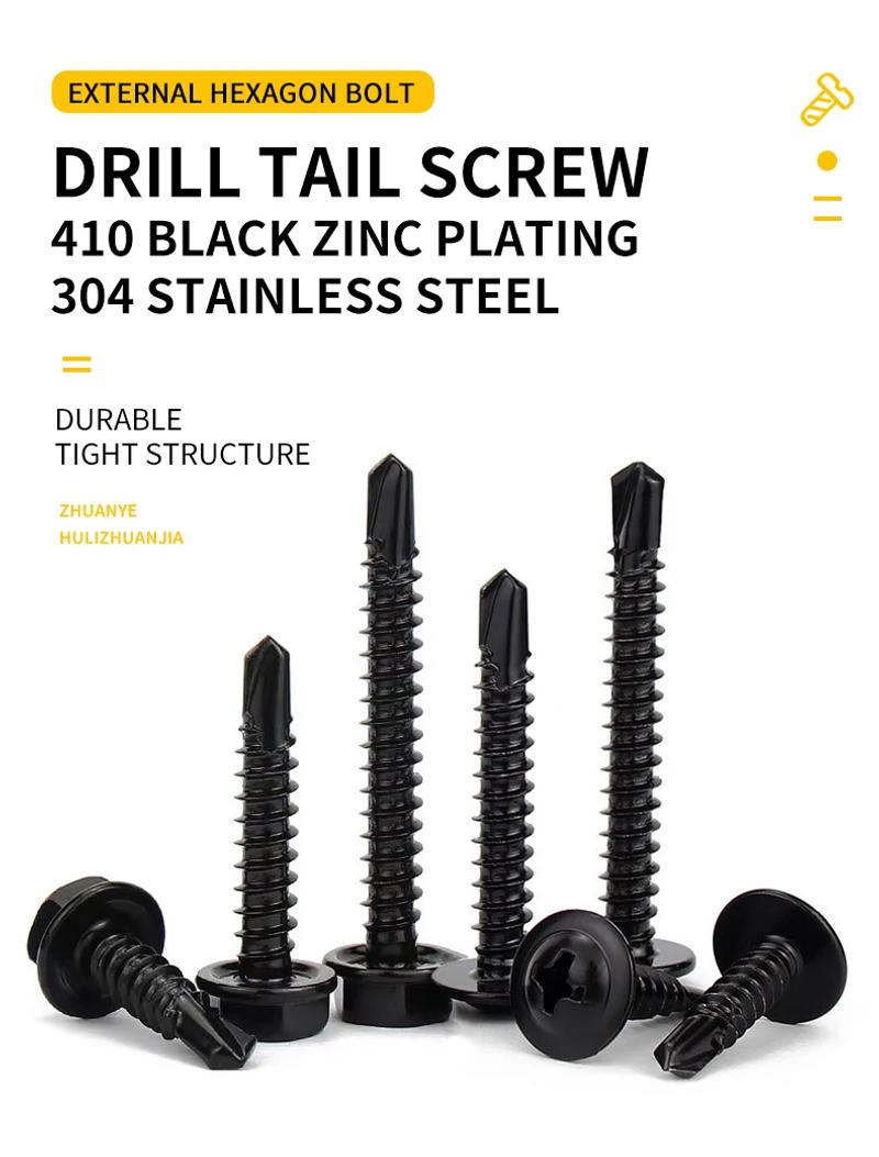 Description Picture 2 of item#8#10 Self Tapping Screws for Metal 304 (410) Stainless Steel Modified Truss Head Woodworking Self Drilling Screw Assortment Kit
