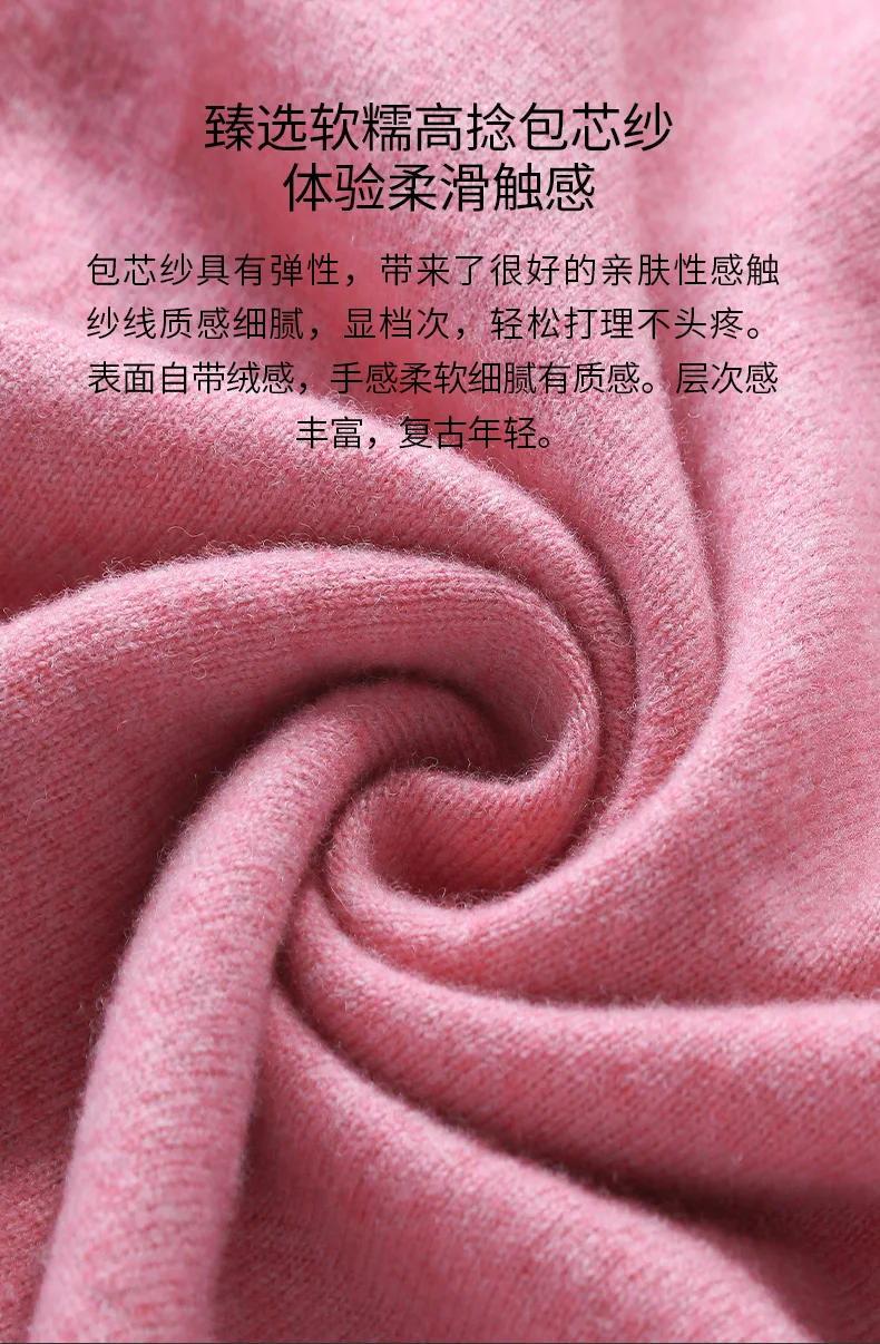 Description Picture 4 of itemMen Cashmere Sweater Autumn Winter Soft Warm Jersey Jumper  Pull Homme Hiver Pullover V-Neck Knitted Sweaters