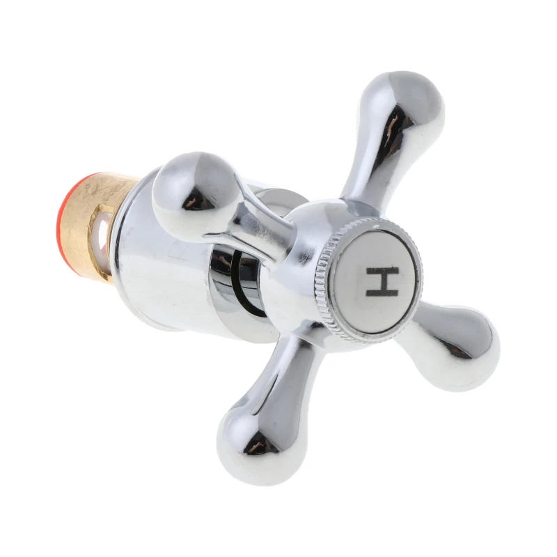 Description Picture 4 of item1Set Copper Cross Handle Bath Sink Faucet Handle for Kitchen Bathroom Accessory