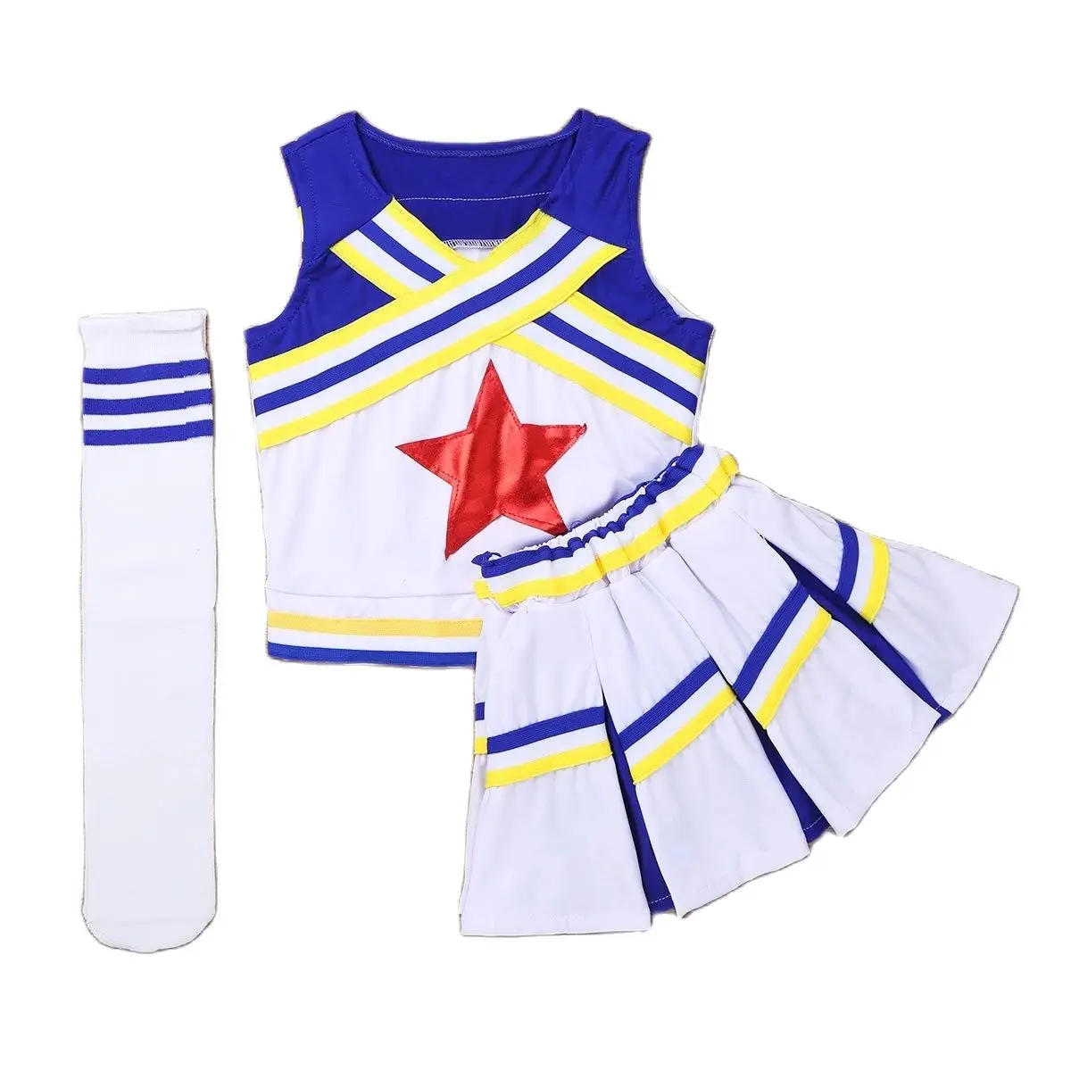 Description Picture 5 of itemCheerleading Costume Kids Girls Children Competition Cheerleaders School Team Uniform Class Suit For Child Dancing Costumes