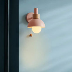 Home Decoration Wall Light with Pull Switch for Living Dining Room Bedroom Bedside Reading Fixture Wall Sconce Lamps Mirror Lamp