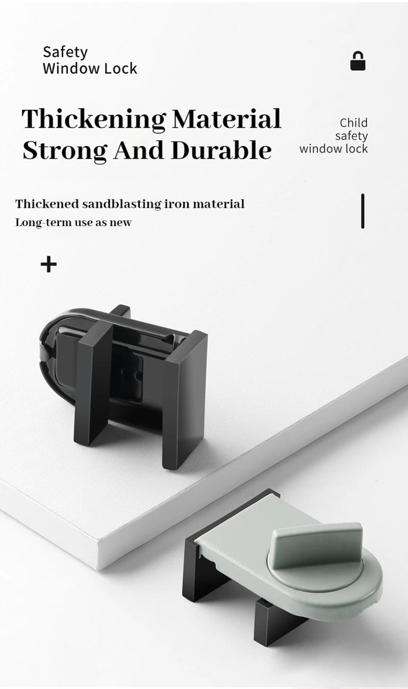 Description Picture 6 of itemSliding Sash Stopper Cabinet Locks Straps Doors Security Anti-theft lock Window Sliding Door Baby Kids Child Safety Doors Lock