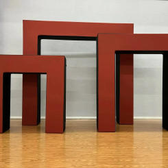 Square top 3D arch stands with custom cover 3D door frame arch open arch for party event backdrop photo booth background