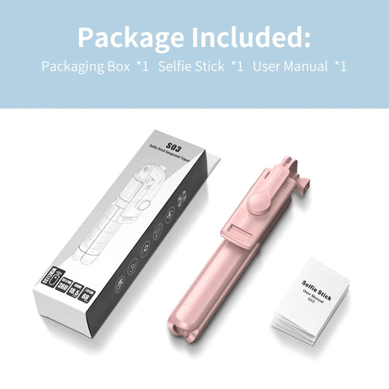 Description Picture 6 of itemWireless Selfie Stick Tripod Stand with Detachable Remote for iPhone Mobile Phone Tiktok Live Streaming