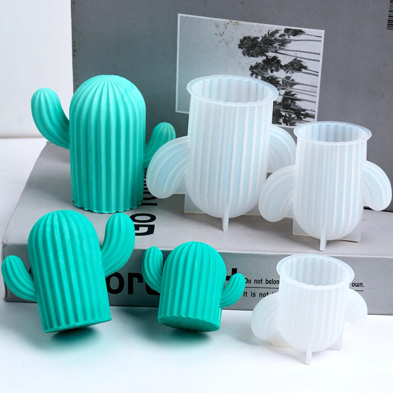 Description Picture 6 of item3D Cactus Silicone Candle Mold DIY Simulation Plant Aromath Soap Crafts Making Plaster Resin Casting Molds Home Decor Art Gifts