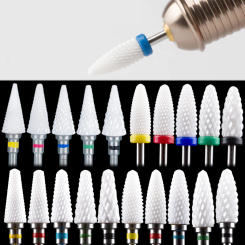 2pcs Cutter For Manicure Ceramic Nail Drill Bits Manicure Machine Accessories Rotary Electric Nail Files Manicure Nail Art Tools