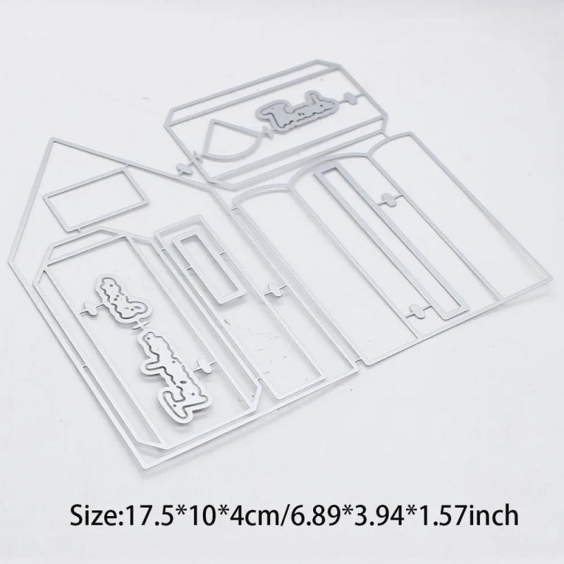 Description Picture 5 of itemKSCRAFT Pencil Gift Pouch Shaker Cutting Dies Stencils for DIY Scrapbooking Decorative Embossing DIY Paper Cards