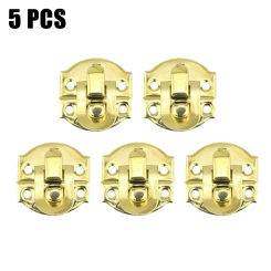 Iron Box Latch Hasp Hook Clasp Trunk Toggle For Wooden Jewelry Chest Gift Wine Case Suitcase Lock Padlock With Screws Hardware