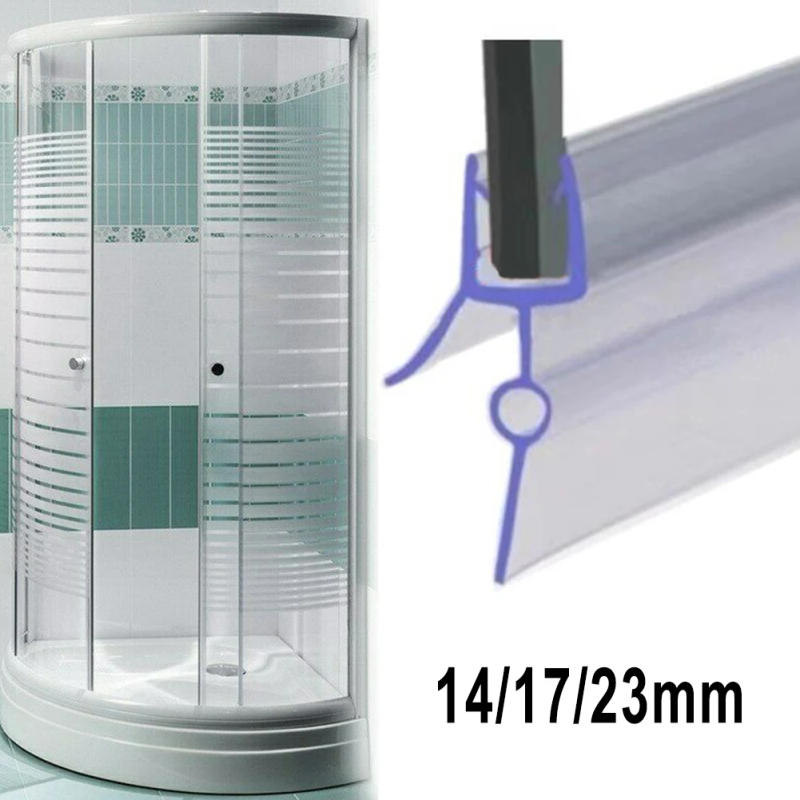 Description Picture 2 of itemWater Retaining Strip Shower Seal Rubber Strip Shower Seal Transparent Universal Water Barrier For Bathroom Glass Doors