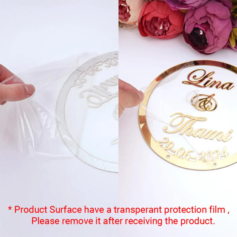 Description Picture 2 of itemDifferent Style Acrylic Table Standing Custom Wedding Personalized Mirror Frame Acrylic Word Sign Party Decor With Standing Nail