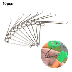 10Pcs V Shape Steel Compression Springs Stainless Steel Gardening Scissors Accessories Tool Home Improvement Building Hardware