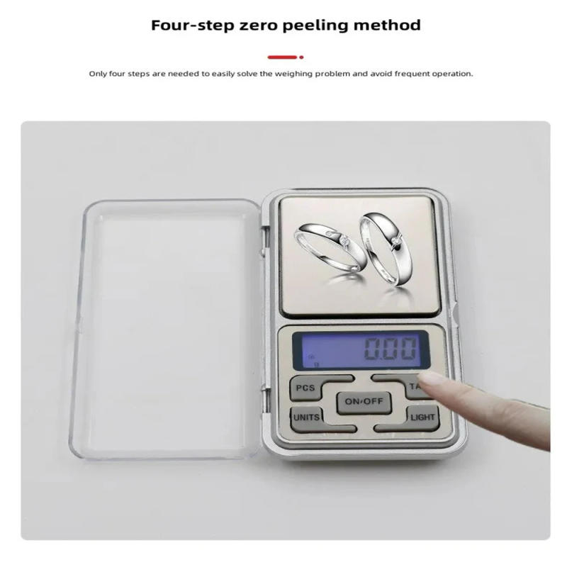 Description Picture 5 of item0.01g Kitchen Mini Electronic Scales High Precision Digital Scale for Jewelry Suitcases Travel Scale Pocket Digital Mini Scale