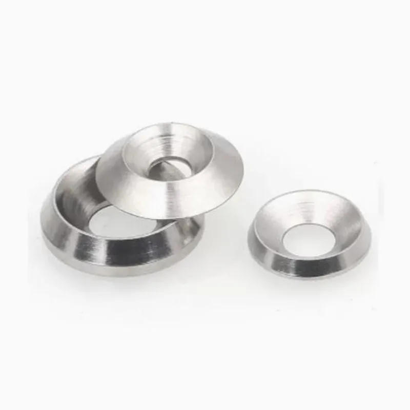 Description Picture 3 of itemM3 M4 M5 M6 M8 M10 Stainless Steel Conical Solid Flat Gasket Concave and Convex Tapered Cone Conical  Washers