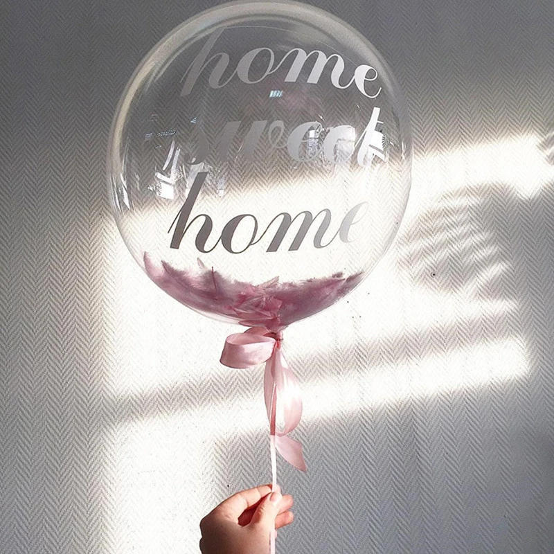 Description Picture 3 of itemBubble Balloons Personlised Name Sticker Customized Clear Balloon Wedding Baby Shower Birthday Party Decorations