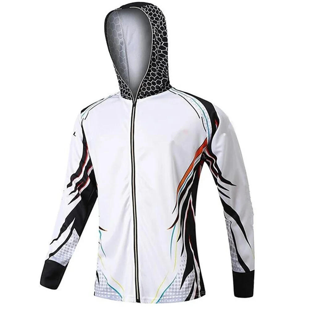 Description Picture 6 of itemfishing clothes Quick Drying Sun Protection Fishing Shirts  2 Anti-UV Lightweight Fishing Jerseys  Hoodies For Men