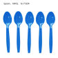 10PCS spoon blue