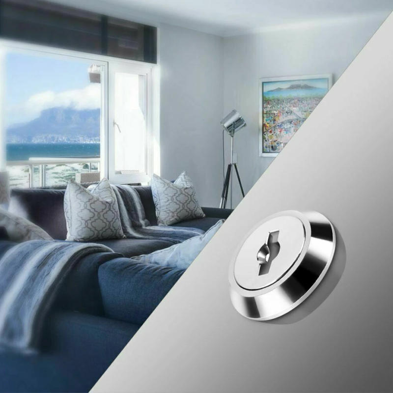 Description Picture 5 of item16/20/25/30mm Round Lock Door Lock For Cabinet Mailbox Drawer Office File Cabinet Cupboard Locker With 2 Key Home Supplies