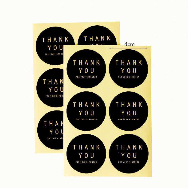 Description Picture 2 of itemRound Paper Stickers Thank You for Your Kindness Gift Sealing Labels Scrapbooking DIY Crafts Party Packaging Supplies 4cm 60pcs