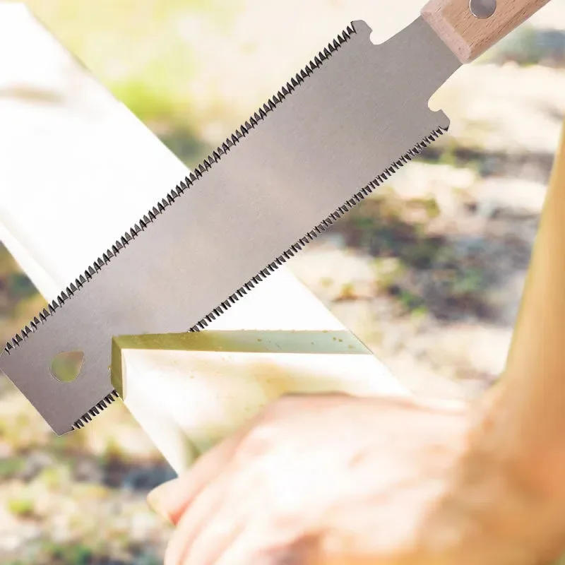 Description Picture 4 of item6-Inch Hand Saw, Double-Sided Flexible Blade for Flush Cutting, Woodworking Tools for Household Use