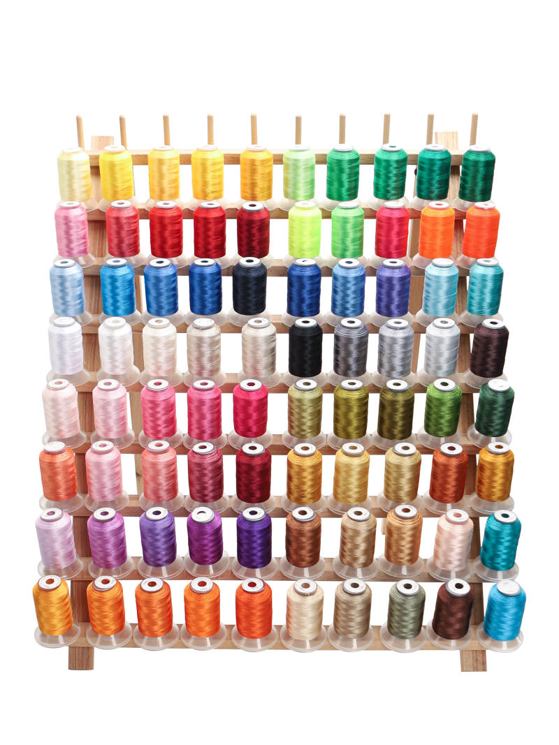 Description Picture 2 of item80 Madeira Colors Set Premium Polyester Embroidery Thread 500M (550Y) Each Spool Brother Babylock Janome Singer Home Machines