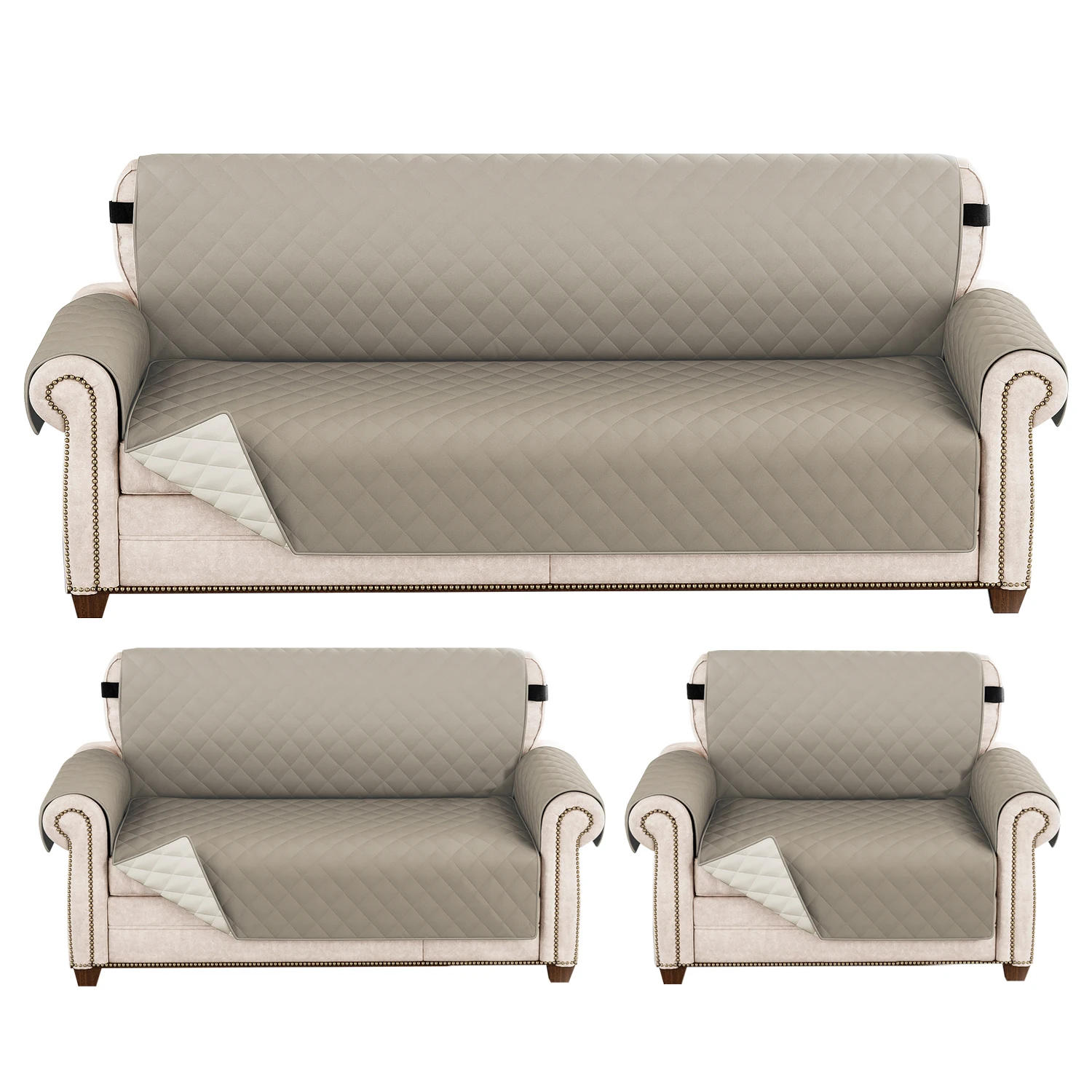 Description Picture 5 of itemWaterproof Sofa Cover Quilted Anti-wear Couch Covers for Dog Pet Kids Recliner Armchair Furniture 1/2/3/4 Seater Protect