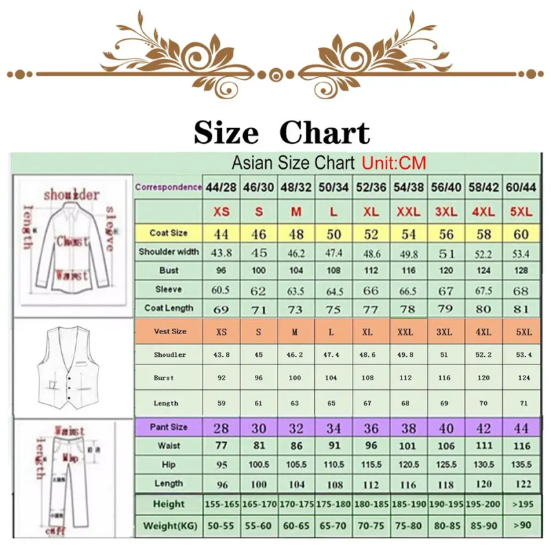 Description Picture 4 of itemWhite Double-breasted Stripe Men Suits Slim Fit Peak Lapel Groom Formal Tuxedos Tailor Made 2 PCS Sets terno masculinos completo