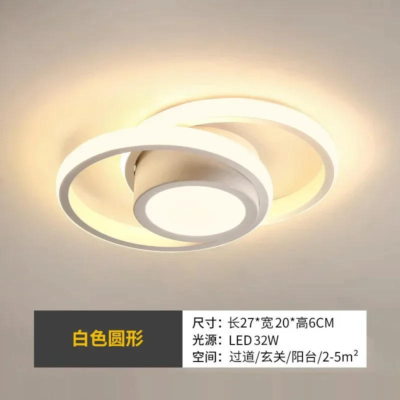 Description Picture 6 of itemLED Ceiling Lamps Lights Modern Dimmable Bedroom Chandelier Ceiling Lights Dining Room Living Room Nordic Aisle Lamp