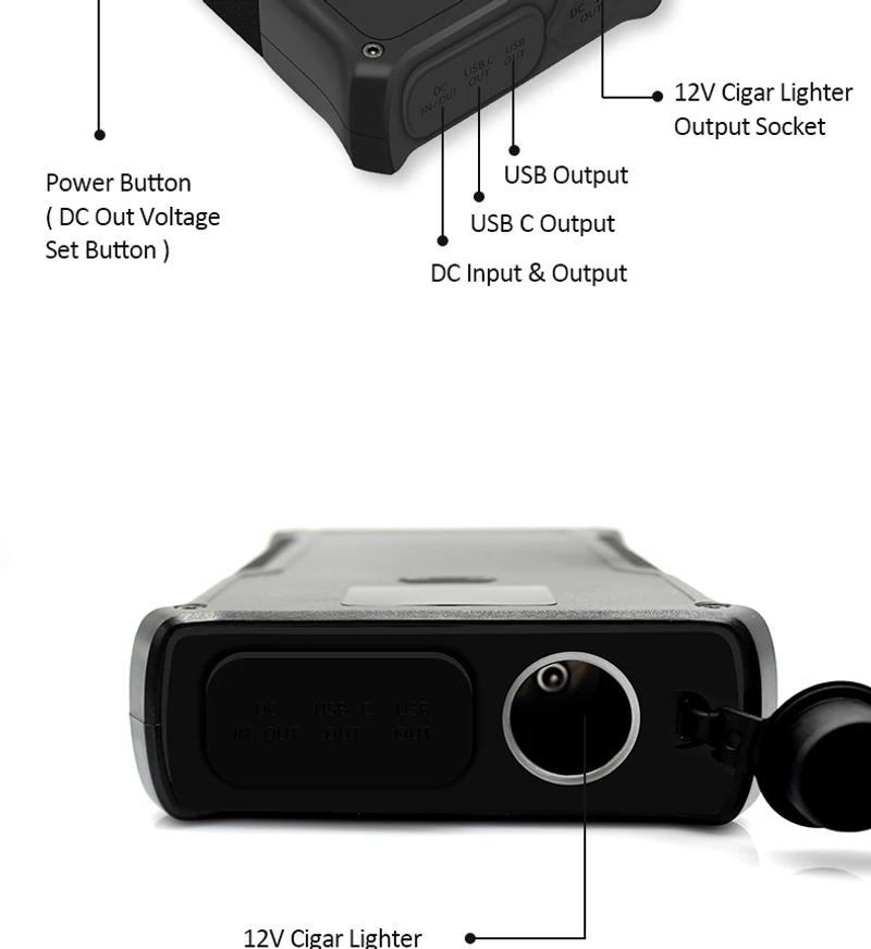 Description Picture 5 of item38000mAh USB C 60W Laptop CPAP Battery Backup Power Bank for ResMed S9/ AirSense Laptop Macbook pro air HP dell Lenovo XPS