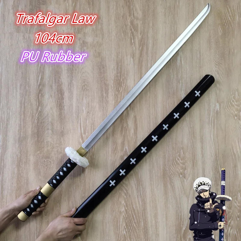 Description Picture 2 of itemCosplay Sword 1:1 Anime Wado Ichimonji Sword Weapon Katana Safety PU Samurai Sword Toy 104cm