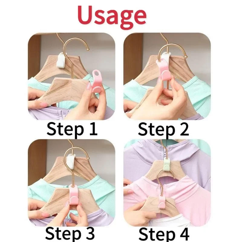 Description Picture 3 of item30/20/10PCS Wardrobe Clothes Hanger Hook Stacking Coat Scarf Hook Multi-purpose Bedroom Clothes Hanger Rack Home Organizer Shelf