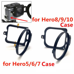 58mm Flip Lens Filter Adapter Cover for Original Case of GoPro Hero12 Black Hero 12 11 10 9 8 7 6 5 Gopro12 to add 58mm Filters
