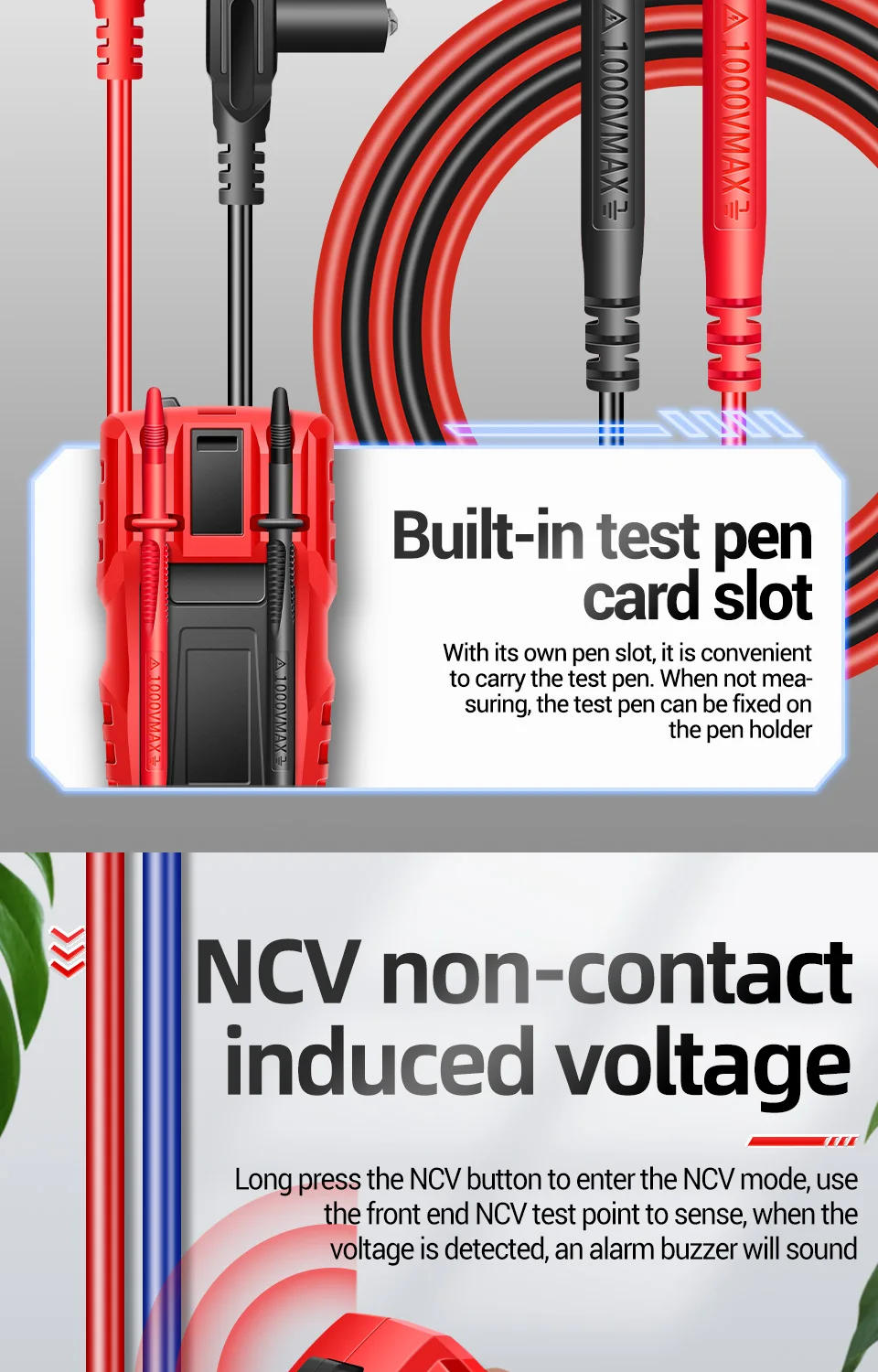 Description Picture 6 of itemANENG M108 MIni Digital Multimeter 4000 count  AC/DC Electrical Instruments Tester Auto Multimetro digital profesional meter