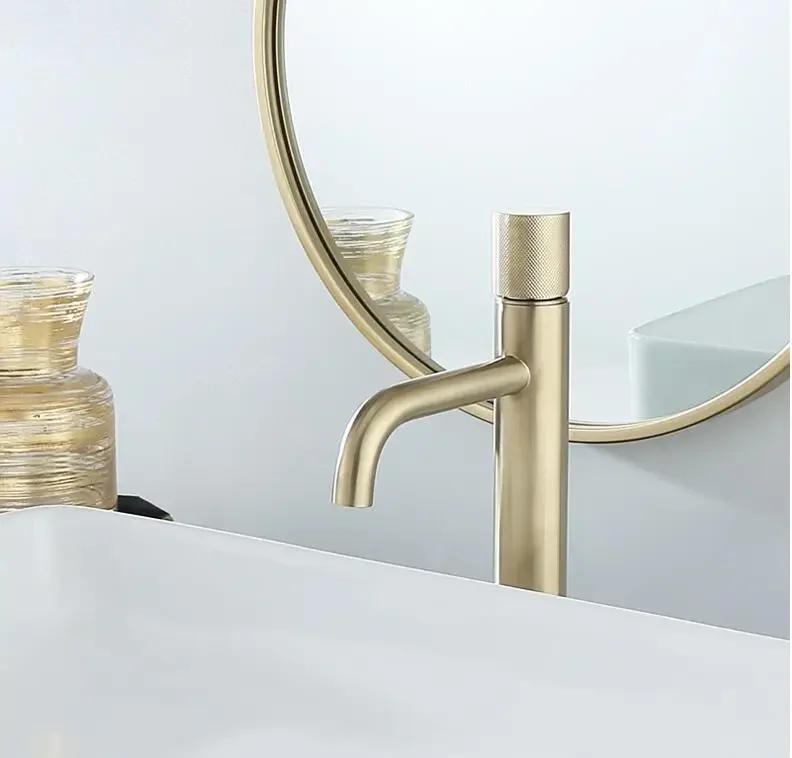 Description Picture 6 of itemRose Gold Basin Faucet Modern Sink Mixer Tap Brass Wash basin Single Handle Single Hole Crane For Bathroom