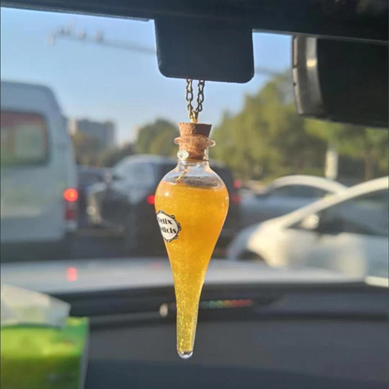 Description Picture 2 of itemFelix Felicis Potion Magical Liquid Luck Color Changing Glass Potion Bottle Home decoration Hanging Ornaments