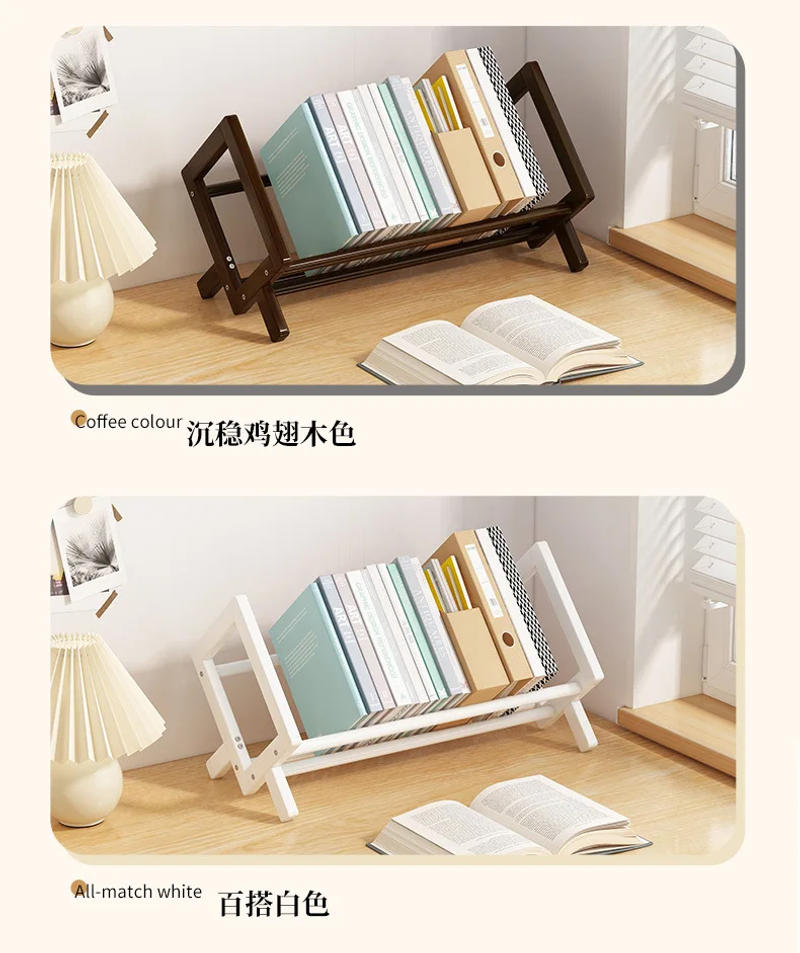 Description Picture 5 of itemDesktop Small Book Rack for Room Book Shelf Furniture CD Storage Shelf Simple Economy Book Stand Bookshelves Bookcase Organizer
