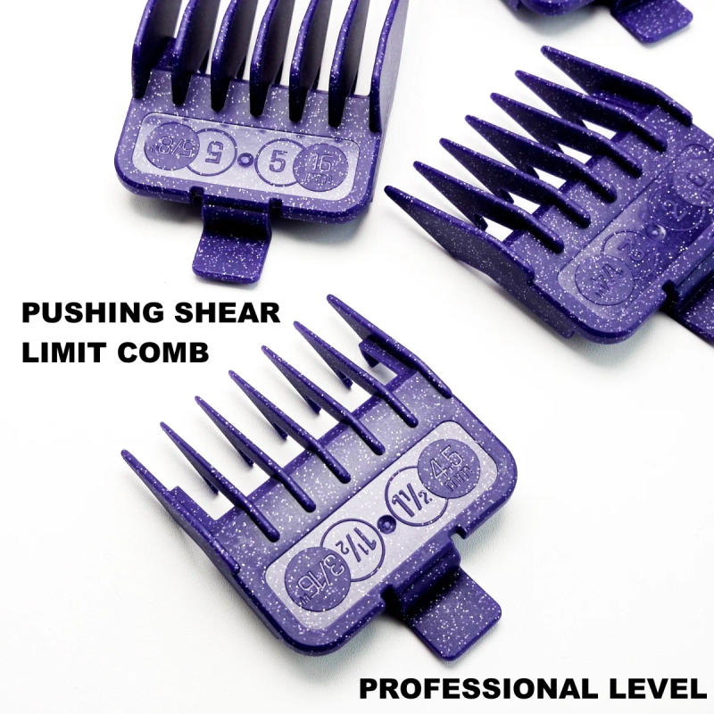 Description Picture 5 of itemProfessional electric hair clipper comb 10PC Purple Limit Comb Suitable for M10, R77F, 2020C, KULILANG, WMARK, BRCILIP Barbers 